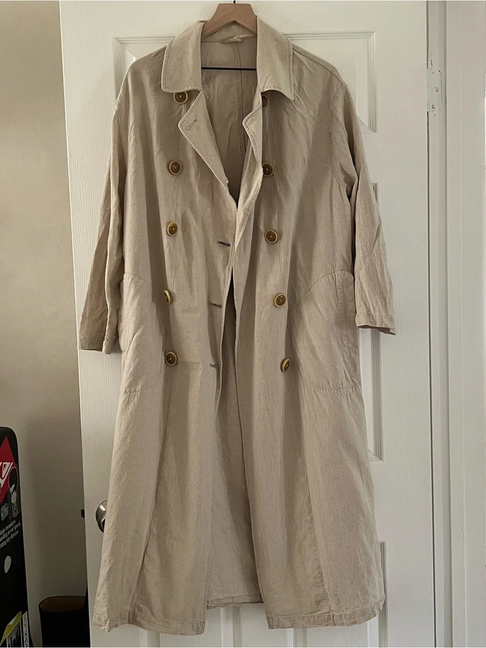 Free People Sweet Melody trench, XS- Light Beige - Picture 7 of 8